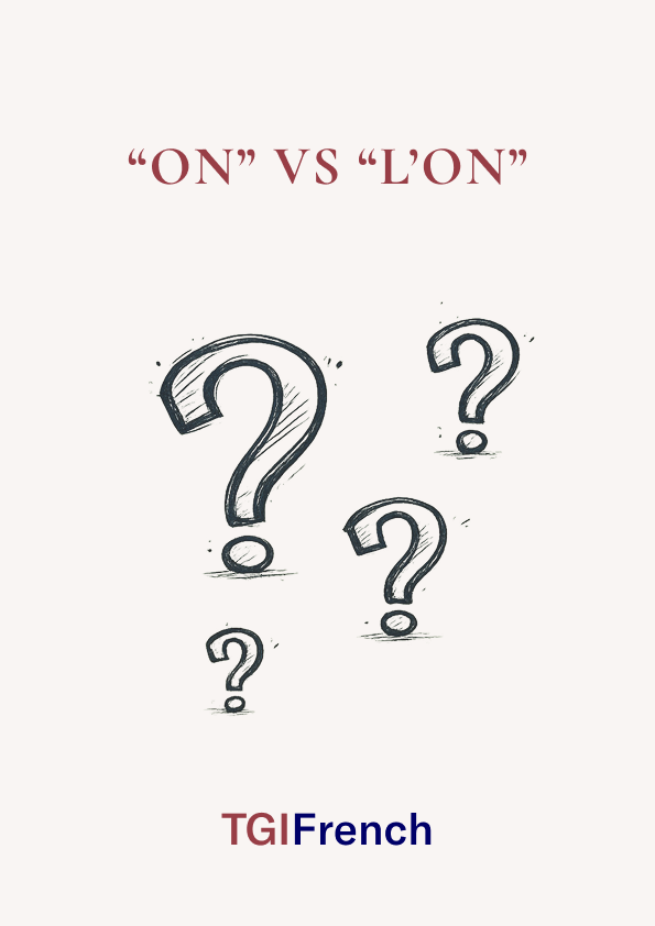 On vs L'on in French