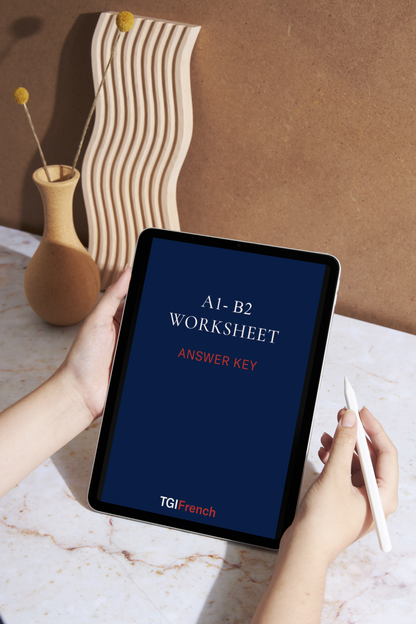 Worksheet A1-B2 + Answer Key